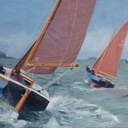 Shrimpers Racing, Camel Estuary  SOLD