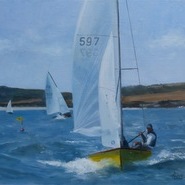 David sailing Yellow Peril, Rock 2023  SOLD