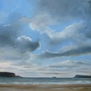 Clouds over the Camel Estuary. SOLD