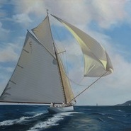 Mariquita flying her Spinnaker