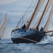 Mariette of 1915, sailing off Falmouth  SOLD