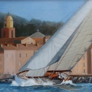 Sailing past St Tropez