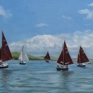 Shrimpers cruising up to Wadebridge